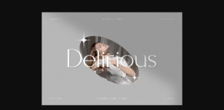 Delirious Font Poster 1