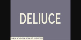 Deliuce Font Poster 1