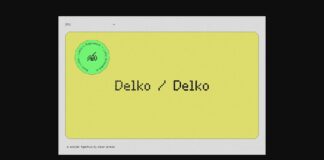 Delko Font Poster 1