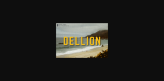 Dellion Font Poster 1