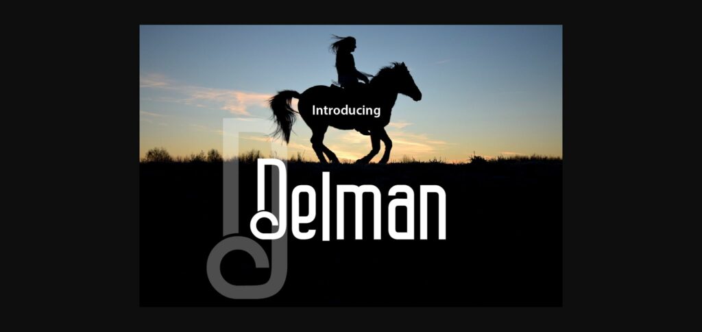 Delman Font Poster 3