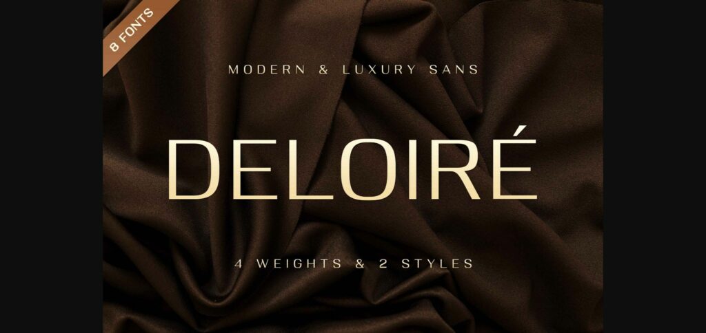 Deloiré Font Poster 1