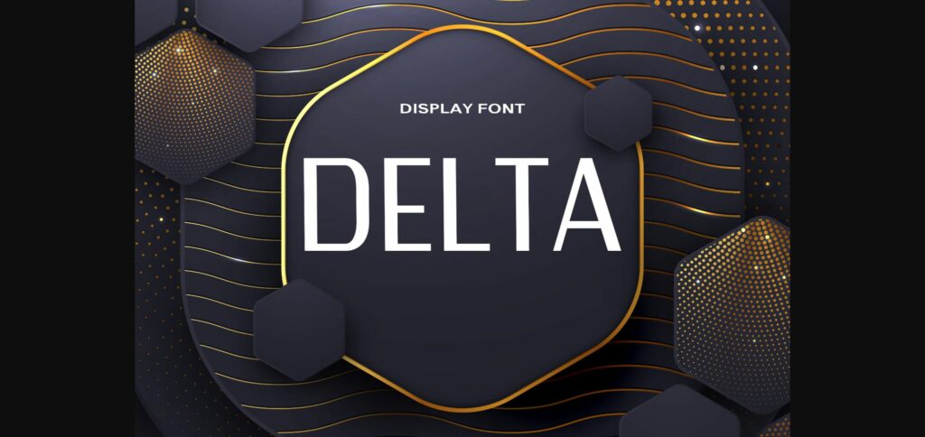 Delta Font Poster 3