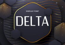 Delta Font Poster 1