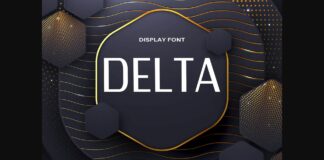 Delta Font Poster 1
