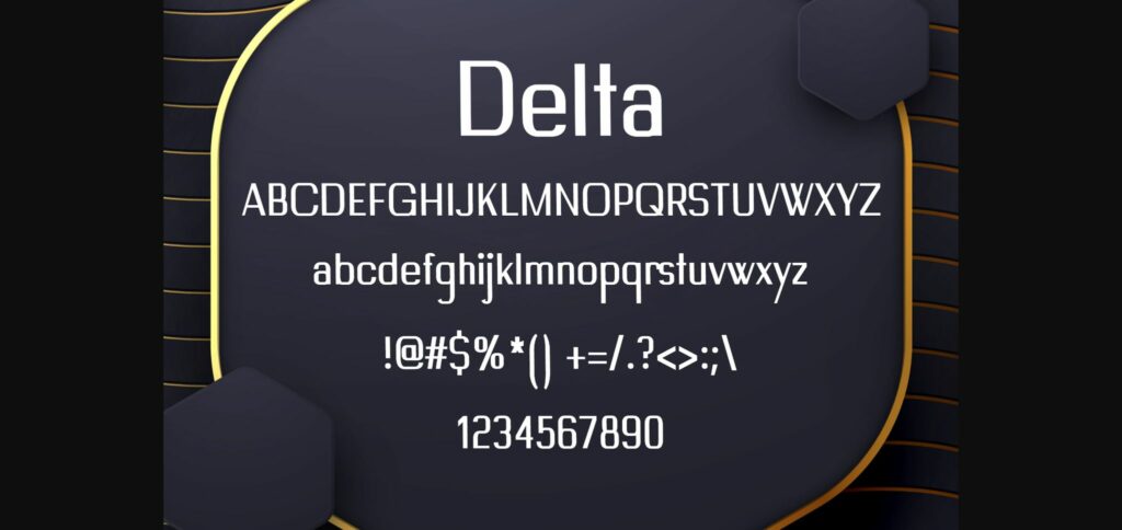 Delta Font Poster 4