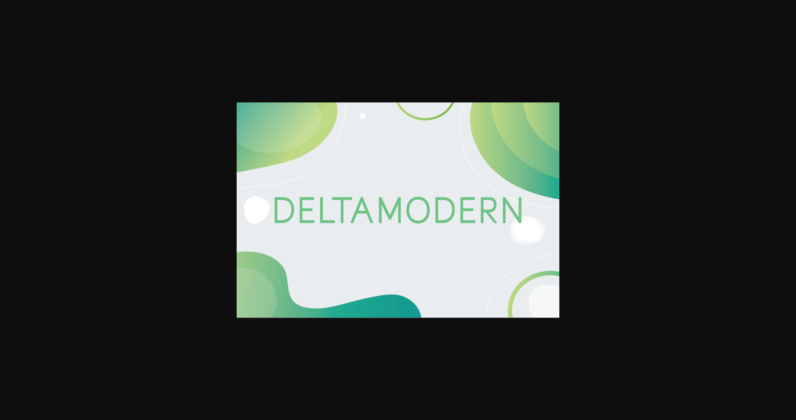 Deltamodern Font Poster 1