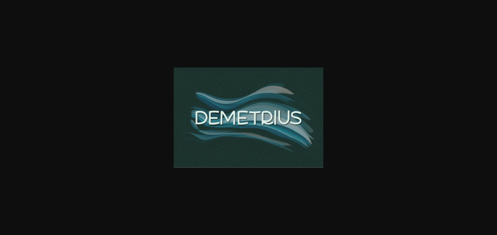 Demetrius Font Poster 3