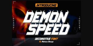 Demon Speed Font Poster 1