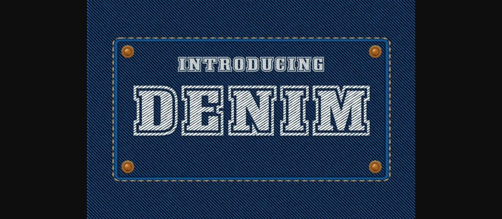 Denim Font Poster 3