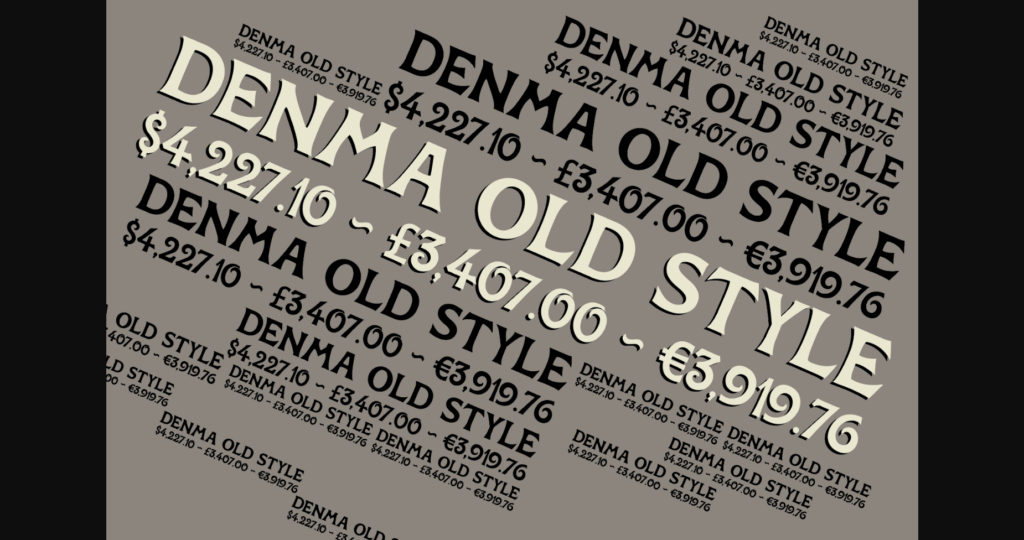 Denma Font Poster 3