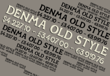 Denma Font Poster 1