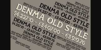 Denma Font Poster 1