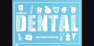 Dental Font Poster 1