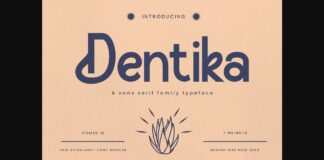 Dentika Font Poster 1