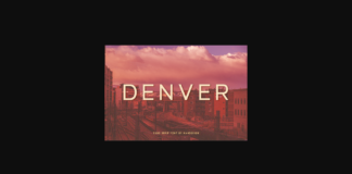 Denver Font Poster 1