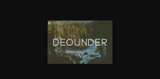 Deounder Font Poster 1