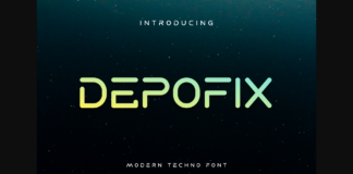 Depofix Font Poster 1