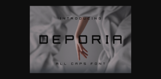 Deporia Font Poster 1