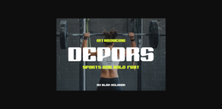 Depors Font Poster 1