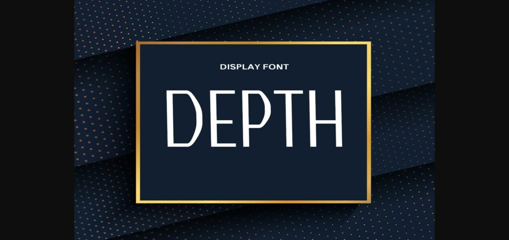 Depth Font Poster 1