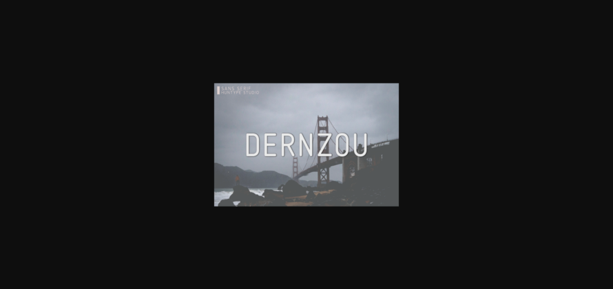 Dernzou Font Poster 3