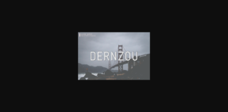 Dernzou Font Poster 1