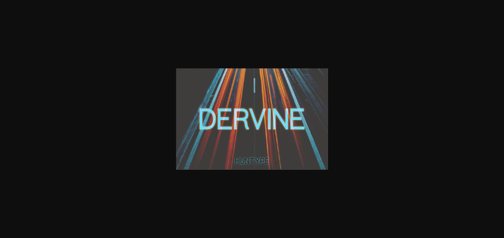 Dervine Font Poster 3