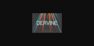 Dervine Font Poster 1