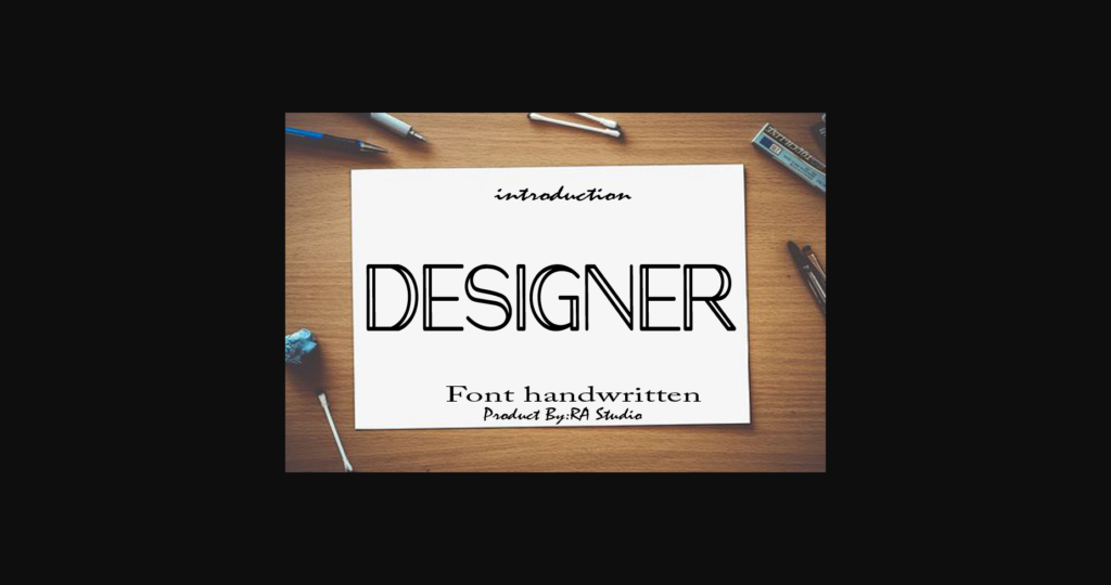 Designer Font Poster 1