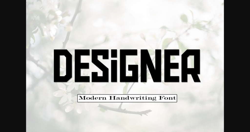 Designer Font Poster 3