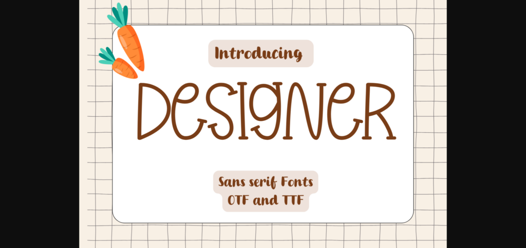 Designer Font Poster 1