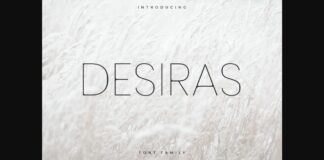 Desiras Font Poster 1