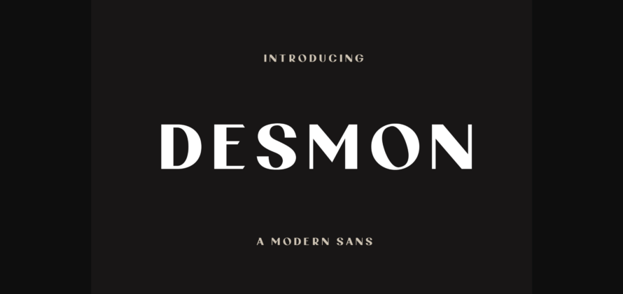 Desmon Font Poster 3