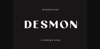 Desmon Font Poster 1