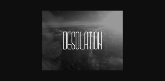 Desolation Font Poster 1