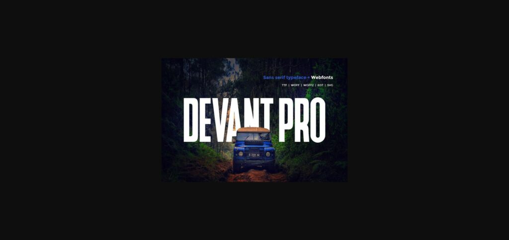 Devant Pro Font Poster 3