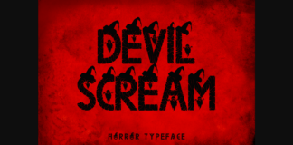 Devil Scream Font Poster 1