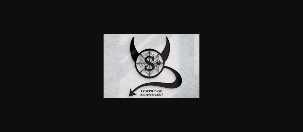 Devil Spider Monogram Font Poster 5