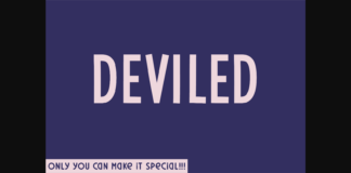 Deviled Font Poster 1