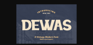 Dewas Font Poster 1