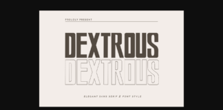 Dextrous Font Poster 1