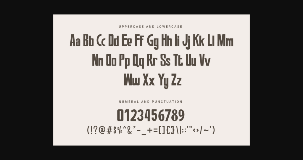 Dextrous Font Poster 10