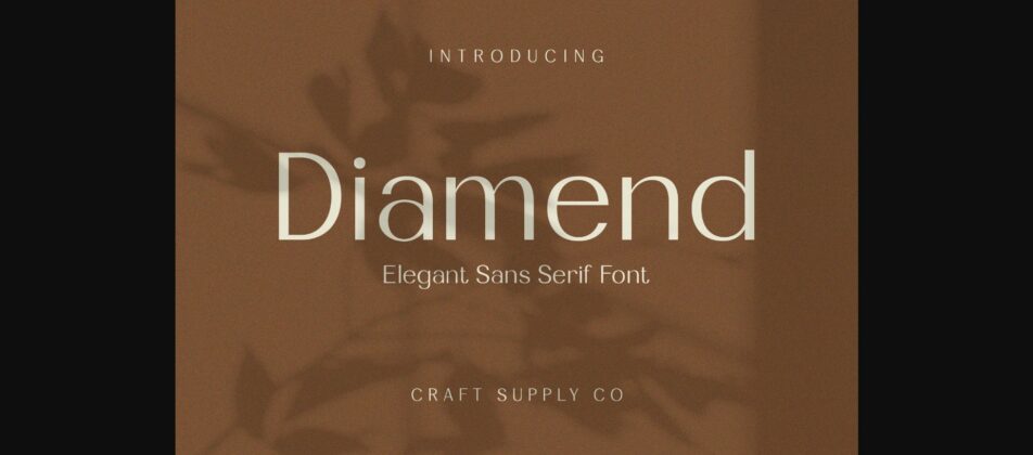 Diamend Font Poster 3