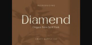 Diamend Font Poster 1