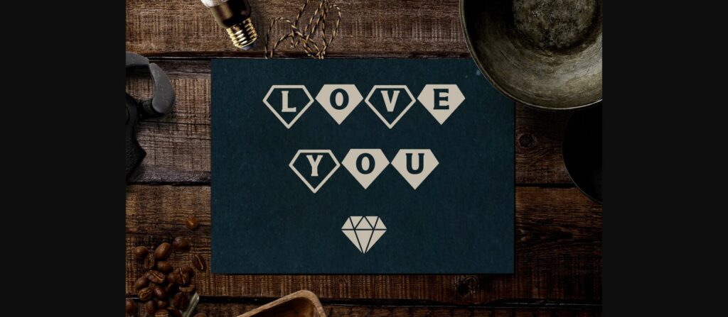 Diamond Font Poster 10