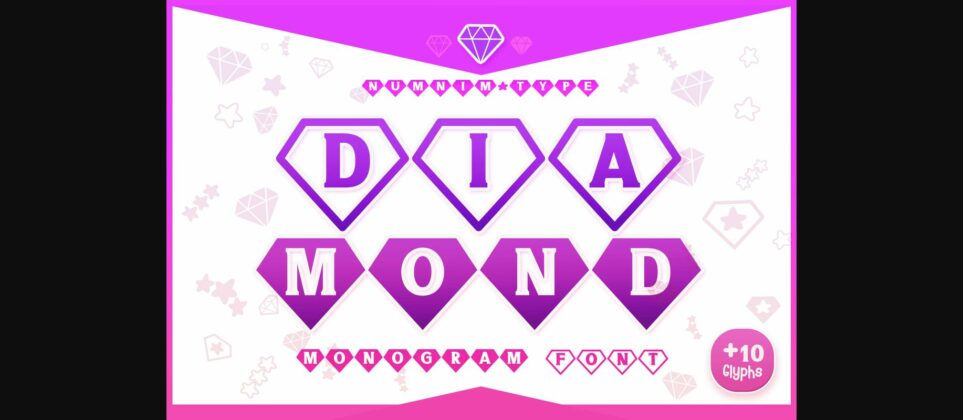 Diamond Font Poster 1