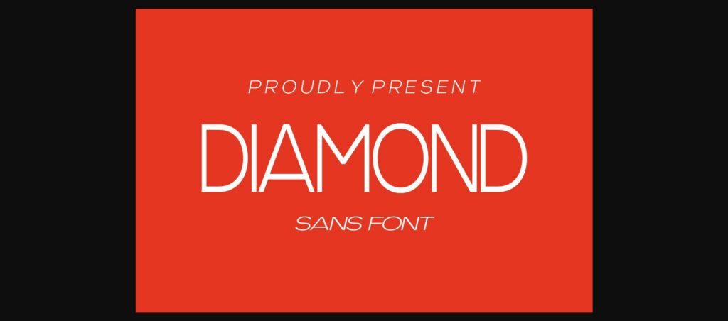 Diamond Font Poster 3