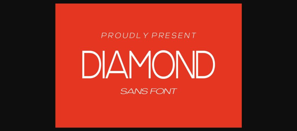 Diamond Font Poster 1