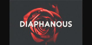 Diaphanous Font Poster 1